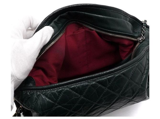 Chanel Borsa a tracolla Gabrielle Hobo Large con catena Verde - vista 7
