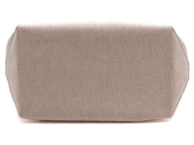 Hermès Bolso Tote Steeple de lona écru Blanco - vista 7