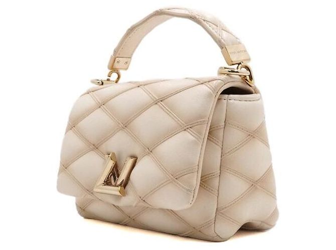 Louis Vuitton Borsa Tote e Borsa a Tracolla con Catena PM Ramskin Vanilla D'oro - vista 3