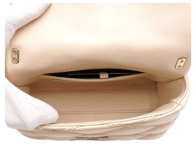 Louis Vuitton Borsa Tote e Borsa a Tracolla con Catena PM Ramskin Vanilla D'oro - vista 6