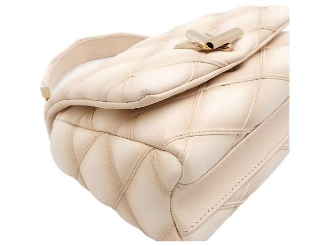 Louis Vuitton Borsa Tote e Borsa a Tracolla con Catena PM Ramskin Vanilla D'oro - vista 9