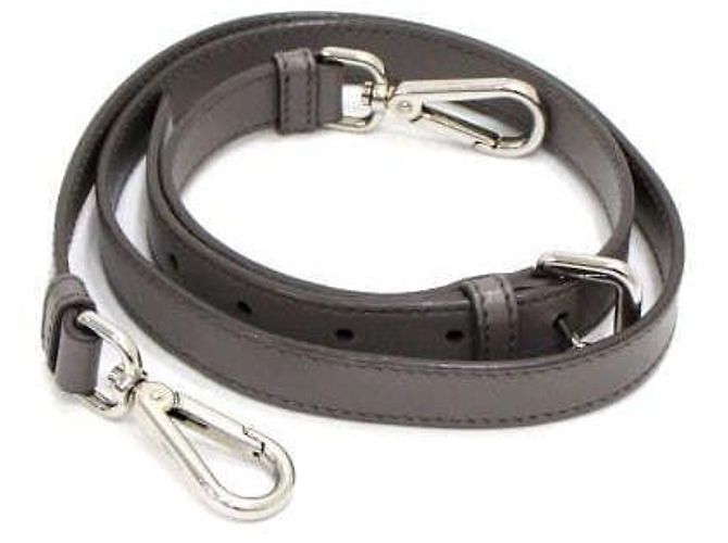 Prada Borsa Tote e Borsa a Tracolla con Doppia Zip in Vitello Morbido Grigio - vista 11