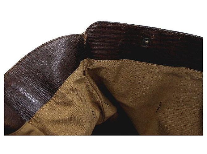 Fendi Bolso de hombro Juke de cuero marrón y jacquard FF Logo - vista 6