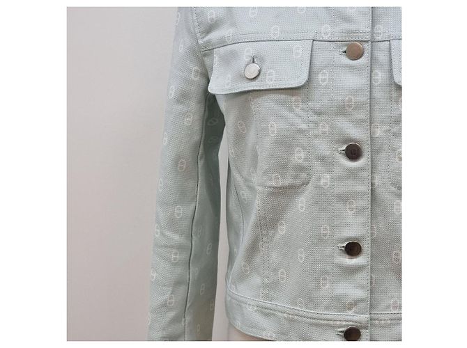 Hermès Shandal Denimjacke Silber - Ansicht 6