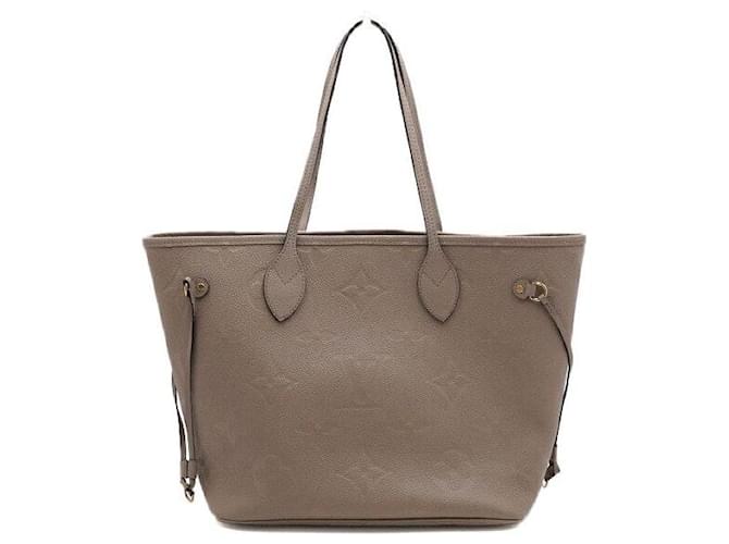 Louis Vuitton Borsa a tracolla Neverfull MM Monogram Empreinte Marrone - vista 2