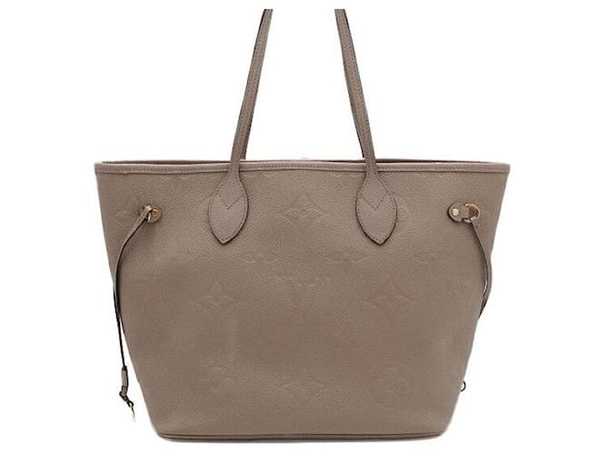 Louis Vuitton Borsa a tracolla Neverfull MM Monogram Empreinte Marrone - vista 5