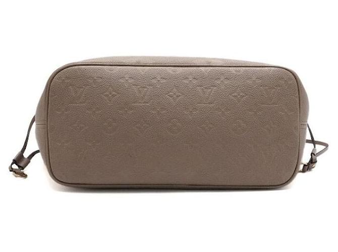 Louis Vuitton Borsa a tracolla Neverfull MM Monogram Empreinte Marrone - vista 7