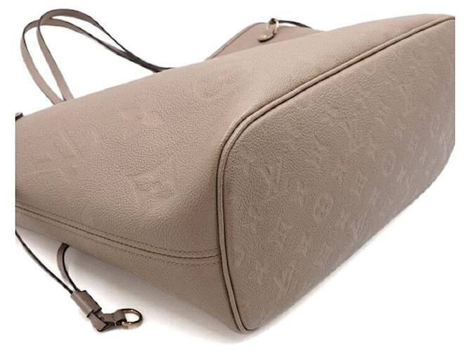 Louis Vuitton Borsa a tracolla Neverfull MM Monogram Empreinte Marrone - vista 8