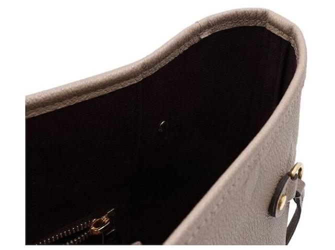 Louis Vuitton Borsa a tracolla Neverfull MM Monogram Empreinte Marrone - vista 9