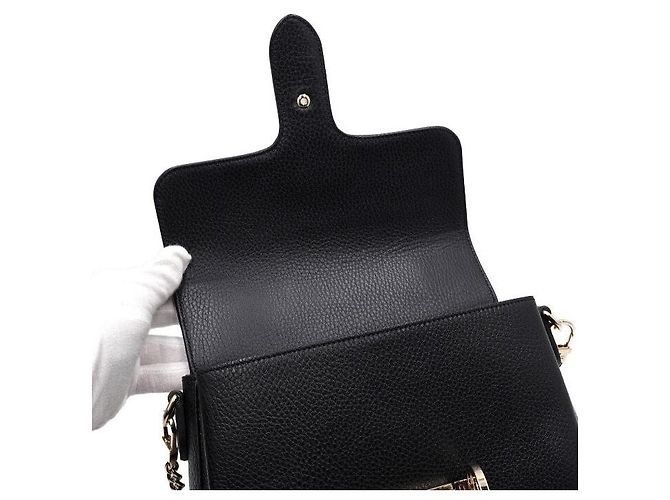 Gucci Bolsa Tote com Aba Entrelaçada e Bolsa de Ombro com Corrente Dourada - vista 7