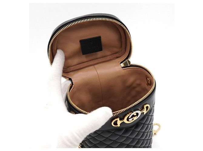 Gucci Borsa cintura e borsa a tracolla Jumi Chain Nera Nero - vista 6