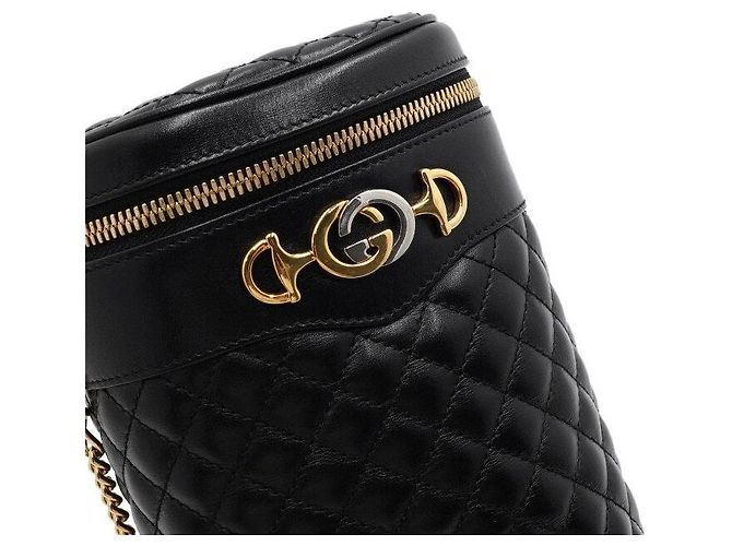 Gucci Borsa cintura e borsa a tracolla Jumi Chain Nera Nero - vista 9
