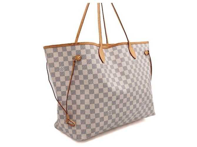 Louis Vuitton Borsa a tracolla Neverfull GM Damier Azure Blu - vista 3