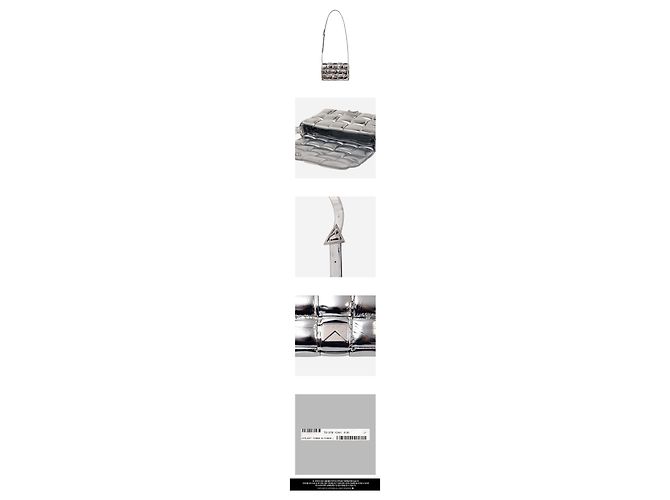 Bottega Veneta Gesteppte Cassette Bag Silver - Ansicht 3