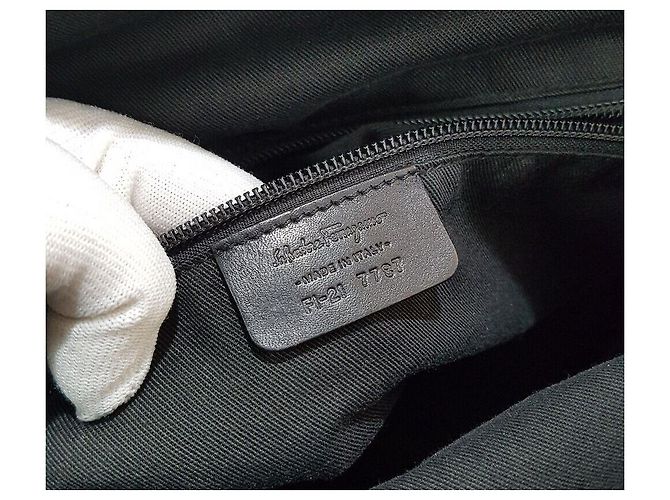 Salvatore Ferragamo Gancini Dekorative Tote Bag Schwarz - Ansicht 10