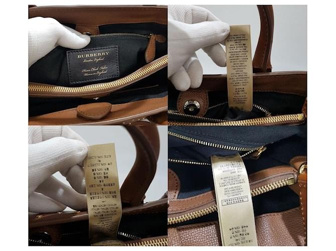 Burberry Borsa Banner borchiata Medium Marrone - vista 10