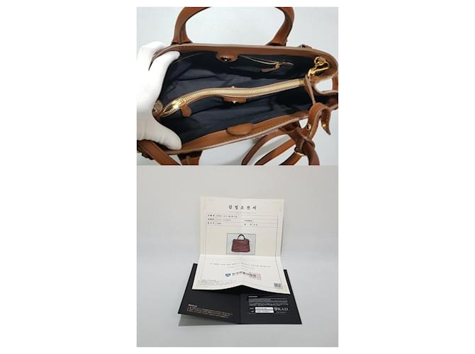 Burberry Borsa Banner borchiata Medium Marrone - vista 9