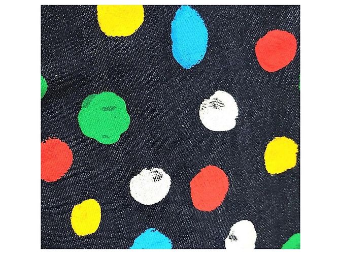Louis Vuitton Falda vaquera de lunares Yayoi Kusama Negro - vista 4