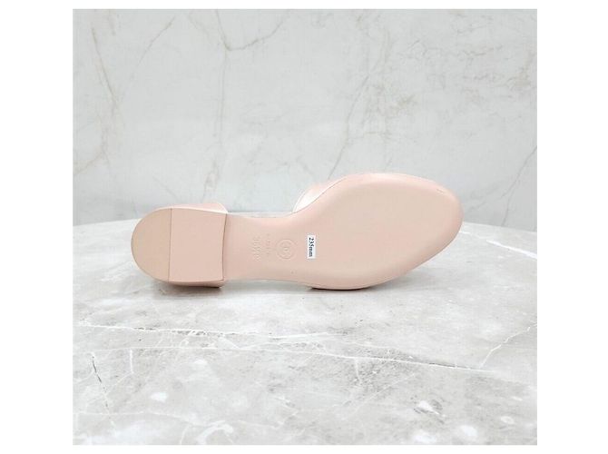 Chanel Ballerine piatte in seta rosa con logo CC - vista 7
