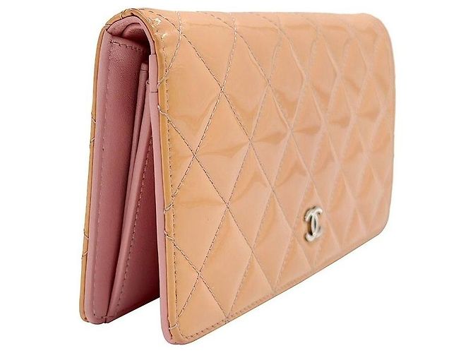 Chanel Cartera larga clásica de charol Naranja - vista 3