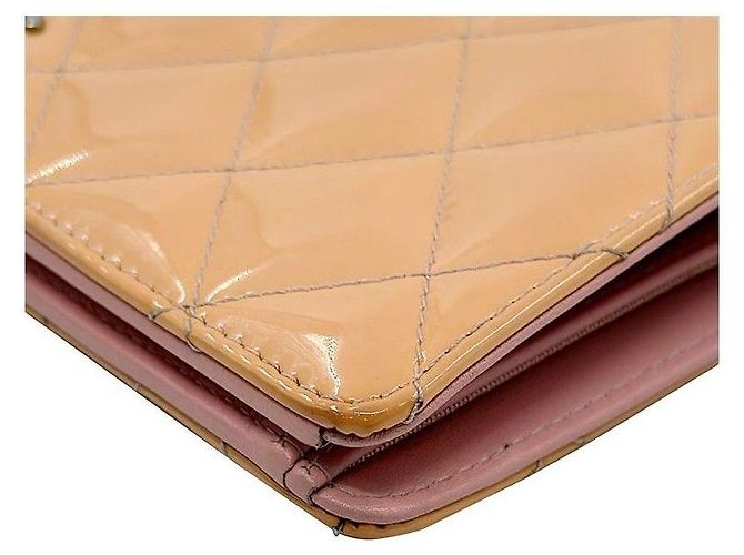 Chanel Cartera larga clásica de charol Naranja - vista 8