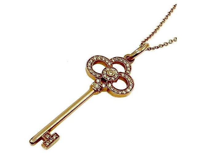 Tiffany & Co Collana Tiffany Crown Key Diamanti Giallo - vista 4
