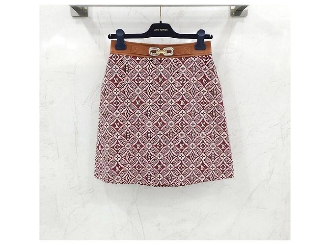 Louis Vuitton Monogram-Rock mit Metallschließe Rot - Ansicht 2