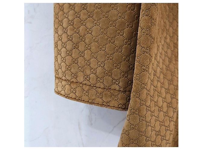 Gucci Vestido de cuero Castaño - vista 5