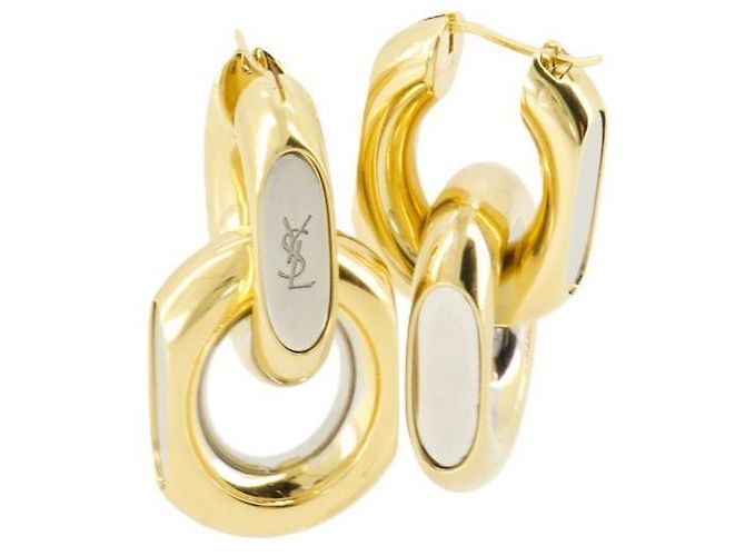 Saint Laurent CASSANDRE Duo Link Dorado - vista 5