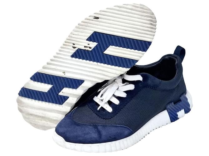 Hermès Bouncing Sneakers Blau - Ansicht 2