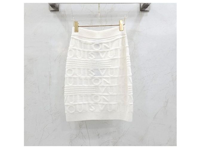 Louis Vuitton Falda de punto Logo Plata - vista 2