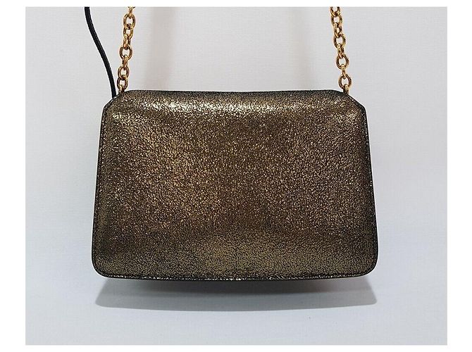Salvatore Ferragamo Borsa a tracolla Gancini con paillettes D'oro - vista 5