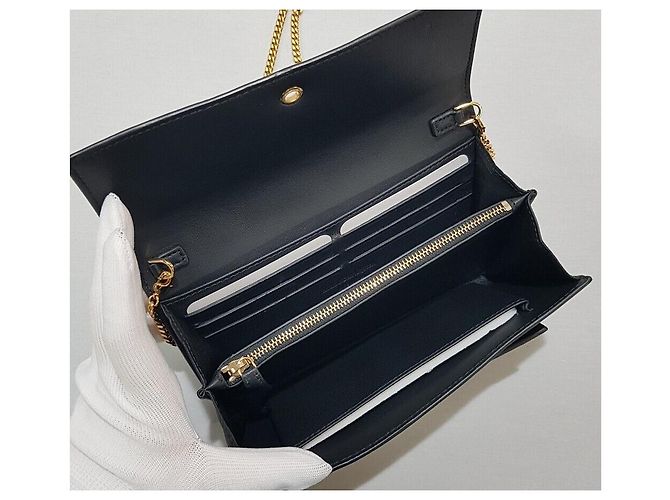 Alexander Mcqueen Clutch e borsa a tracolla Pioneer Gold Stud Nero - vista 9