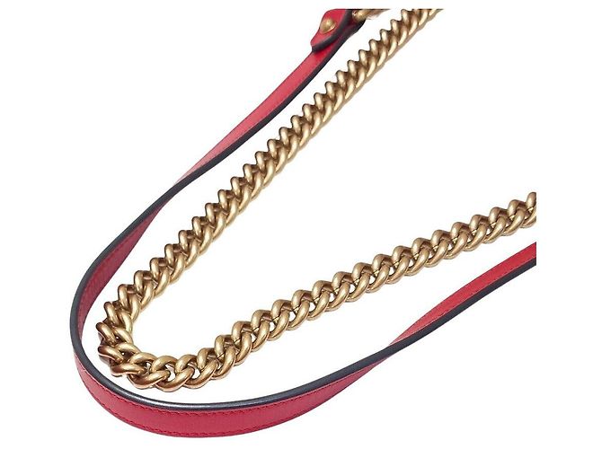 Gucci Borsa a tracolla Marmont Matelassé Rosso - vista 3