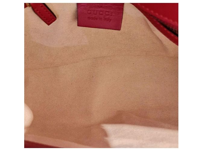 Gucci Borsa a tracolla Marmont Matelassé Rosso - vista 7