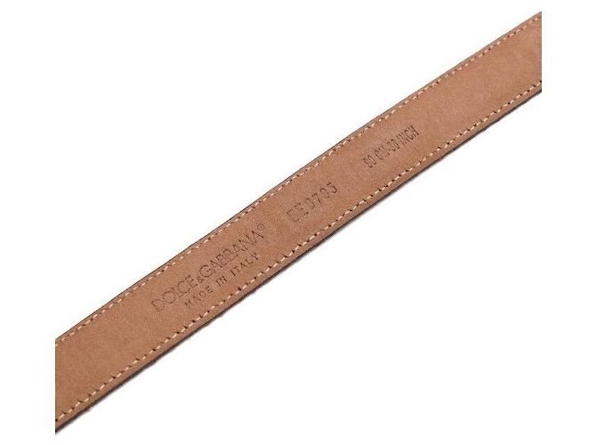 Dolce & Gabbana Damengürtel mit Leopardengurt und goldener Platte Mehrfarben - Ansicht 6