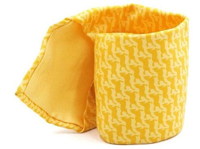 Hermès Cravatta di seta gialla - vista 2