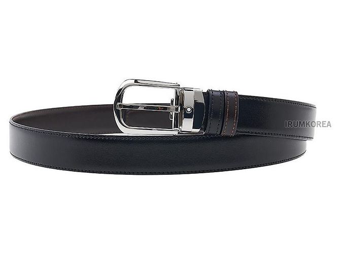 Montblanc Cinturón de cuero reversible Castaño - vista 2