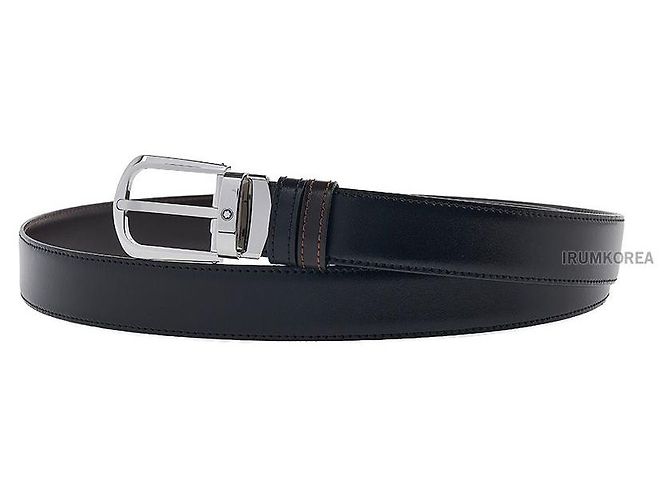Montblanc Cinturón de cuero reversible Castaño - vista 3