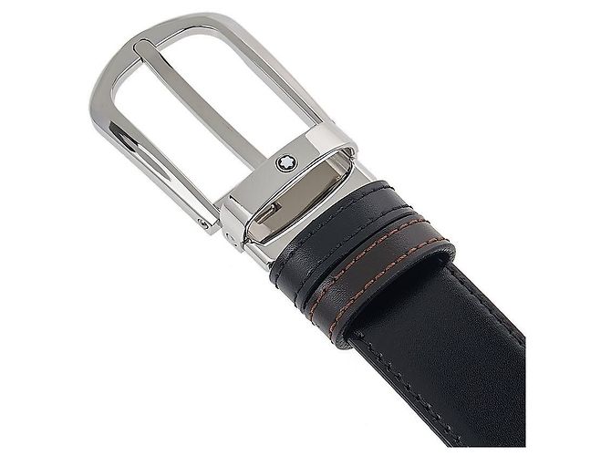 Montblanc Cinturón de cuero reversible Castaño - vista 7