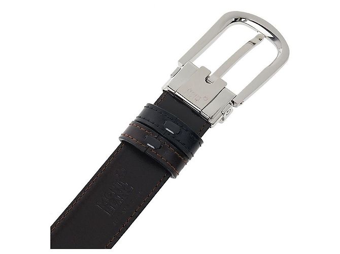 Montblanc Cinturón de cuero reversible Castaño - vista 8