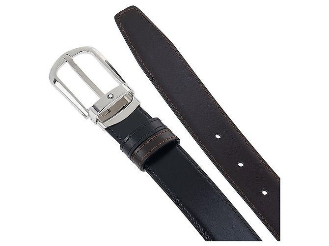 Montblanc Cinturón de cuero reversible Castaño - vista 9