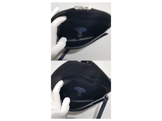 Mulberry Mini borsa a tracolla reversibile in camoscio tono argento Blu - vista 8