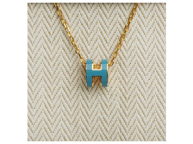 Hermès Collana Pop Gold Blue Jeans Mini Set Completo Regalo Consegna Rapida Bianco - vista 5