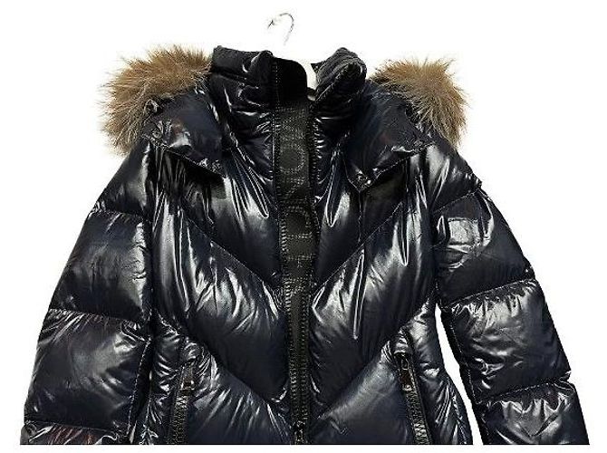 Moncler Ribaful Lederjacke Schwarz - Ansicht 5