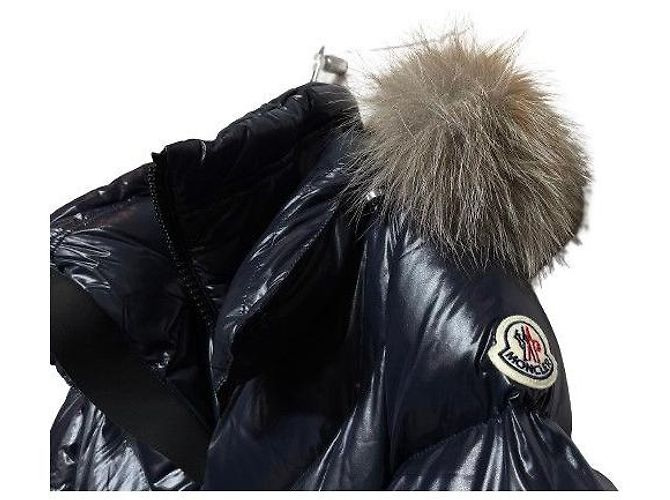 Moncler Ribaful Lederjacke Schwarz - Ansicht 6