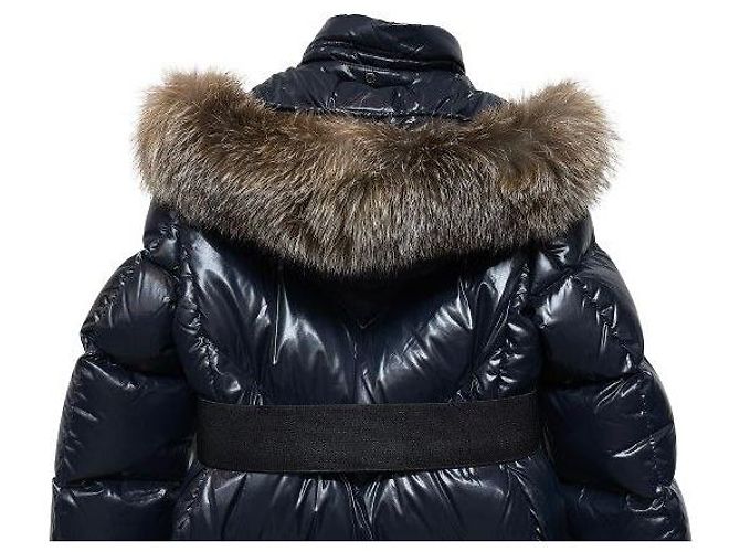 Moncler Ribaful Lederjacke Schwarz - Ansicht 8