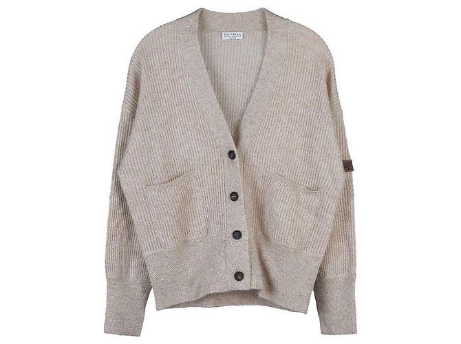 Brunello Cucinelli Mohair-Cardigan für Damen Weiß - Ansicht 10