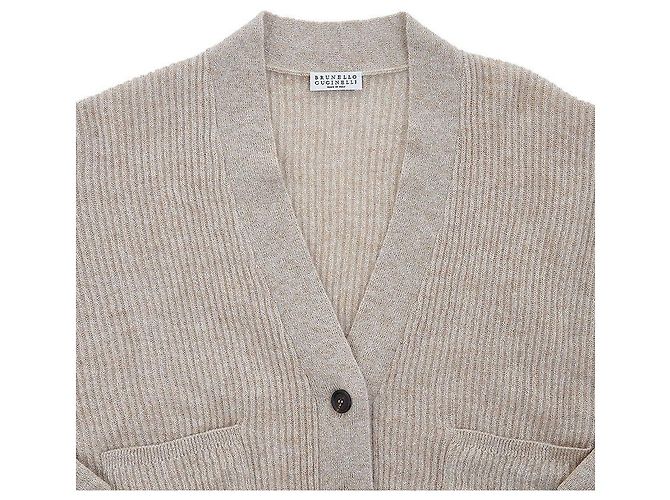Brunello Cucinelli Mohair-Cardigan für Damen Weiß - Ansicht 3