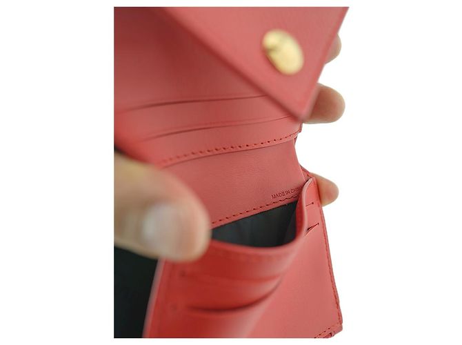 Burberry Cartera para mujer Lila Red Canvas Leather Roja - vista 19
